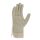 teXXor® Schweinsvollleder-Handschuhe DAMEN-PAWA, Leder gelb, Drell weiß, Gr. 8