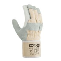 teXXor® Rindspaltleder-Handschuhe HARZ, Leder gelb,...