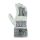 teXXor® Rindvollleder-Handschuhe BROCKEN, Leder natur, Drell grün/rot, Gr. 10