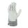 teXXor® Rindvollleder-Handschuhe BROCKEN, Leder natur, Drell grün/rot, Gr. 10