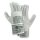 teXXor® Rindvollleder-Handschuhe MONTBLANC I, Leder natur, Drell grün/rot-gestreift, Gr. 8–12