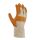 teXXor® Möbelleder-Handschuhe HELLES LEDER leicht gefüttert, Leder hell, Drell weiß, Gr. 10