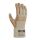teXXor® Möbelleder-Handschuhe HELLES LEDER groß geschnitten, Leder hell, Drell weiß, Gr. 11