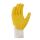 teXXor® Universalhandschuhe LATEXBESCHICHTET ¾-beschichtet, Strickbund, natur/gelb, Gr. 10