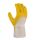 teXXor® Universalhandschuhe LATEXBESCHICHTET ¾-beschichtet, Stulpe, natur/gelb, Gr. 10