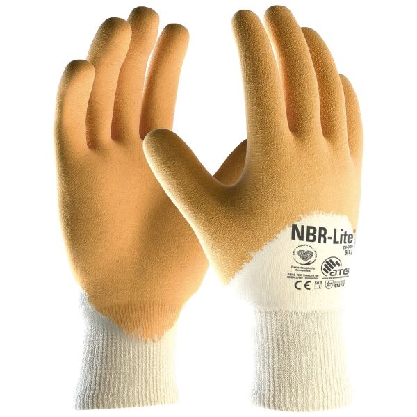 ATG® Nitril-Handschuhe NBR-Lite® (24-985), gelb/weiß, Gr. 7–10