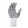 teXXor® Grobstrick-Handschuhe BAUMWOLLE/POLYESTER einseitig benoppt, weiß/schwarze Noppen, Gr. 7–11