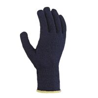 teXXor® Mittelstrick-Handschuhe BAUMWOLLE/POLYESTER, blau/blaue Noppen, Gr. 7–10