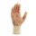 teXXor® Strickhandschuhe BAUMWOLLE, beige/rote Noppen, Gr. 10