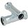 C-Stahl Pressfitting Kreuzstück I/I/I/I Kontur M, 18 mm x 15 mm x 18 mm x 15 mm bis 28 mm x 22 mm x 28 mm x 22 mm