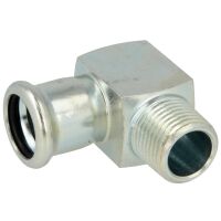 C-Stahl Pressfitting Übergangswinkel 90° I/AG...
