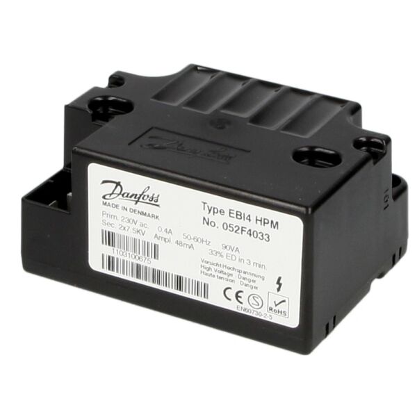 Danfoss Zündtrafo EBI4 HPM, 2-polig 052F4033