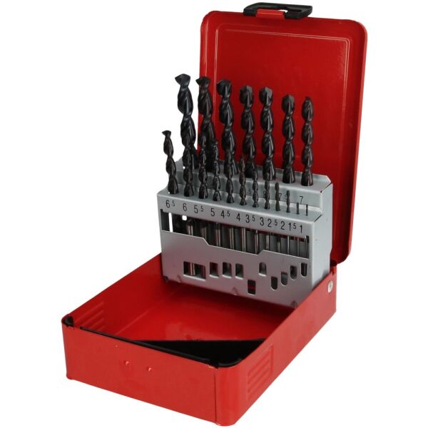 Ruko HSS-G TiAIN Spiralbohrersatz 19-tlg 1-10 mm mit Kreuzanschliff 258214FRO