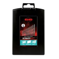 Ruko Spiralbohrersatz mit Flowstep-Spitze Ø 1 - 10 mm für Stahl 259214RO