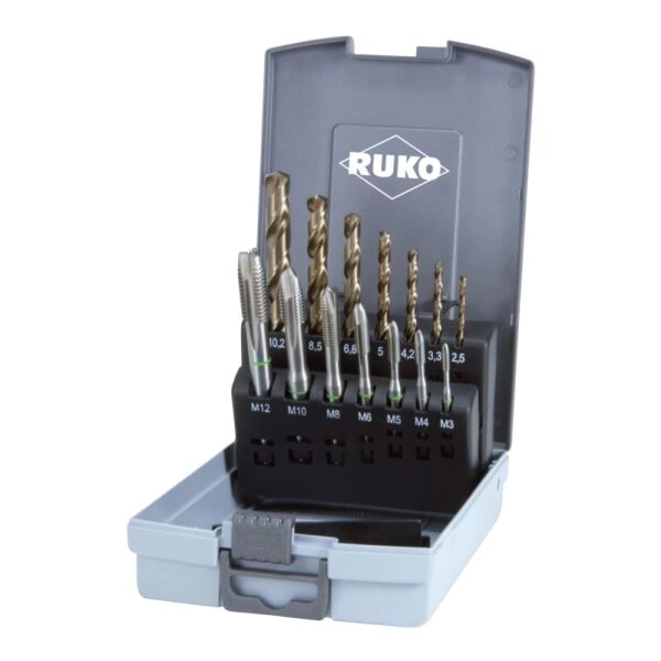 Ruko HSS-Co 5 Gewindebohrer-Satz M3 - M12 245051RO