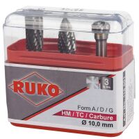 Ruko Hartmetall-Frässtift-Satz 116001