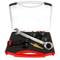 Ruko Profi Schraublochstanzen Sanitär-Set im Koffer 8-teilig für Edelstahl 109010