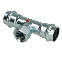 C-Stahl Pressfitting T-Stück mit Innengewinde I/IG/I...
