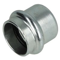 C-Stahl Pressfitting Kappe I Kontur V, 15 mm bis 54 mm