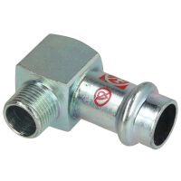 C-Stahl Pressfitting Übergangswinkel 90° I/AG...