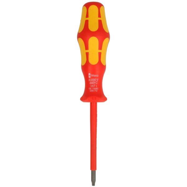 Wera VDE TORX Schraubendreher TX 15 05006172001