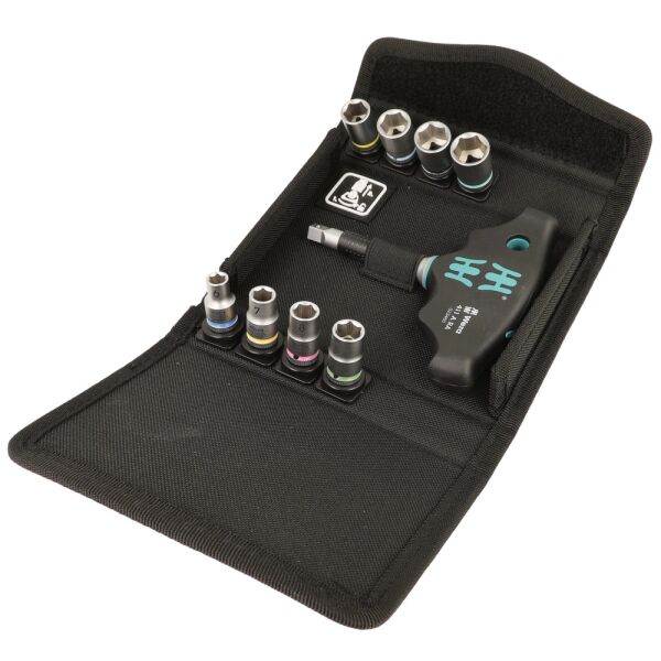 Wera Quergriff-Bits-Ratschenhandhalter-Set für 1/4" Steckschlüsseleinsätze 05023470001