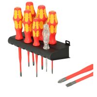 Wera VDE Schraubendreher-Satz Slim Line 7-teilig mit Rack...