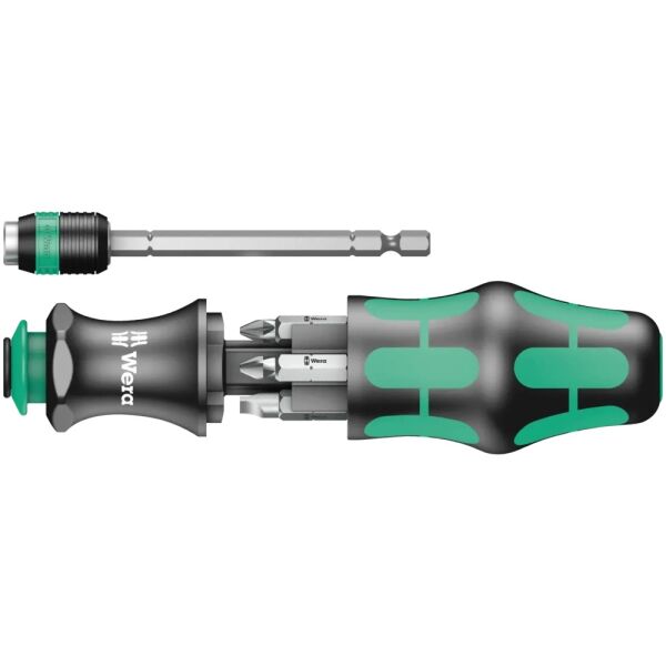 Wera Kraftform Kompakt Handhalter mit Bits und Tasche 05051021001