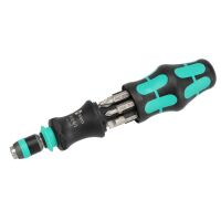 Wera Kraftform Kompakt Handhalter mit Bits und Tasche...