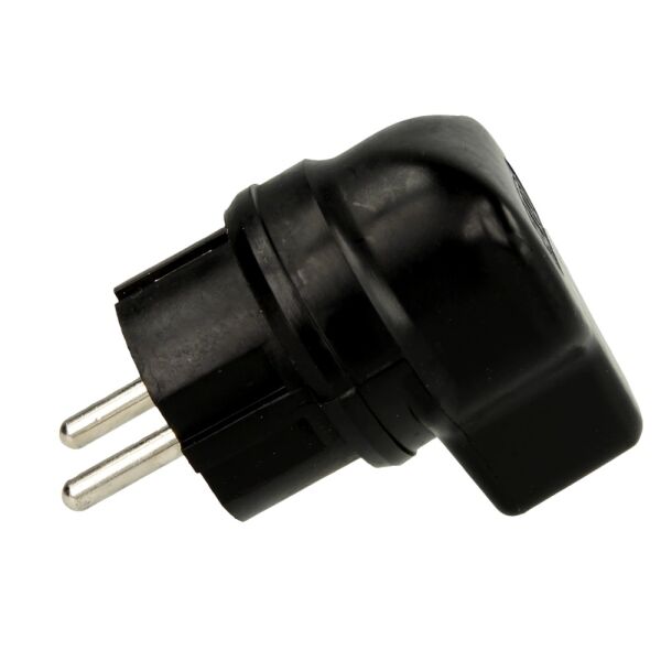 Bachmann Vollgummi-Winkelstecker auch für FR & BE schwarz 919178