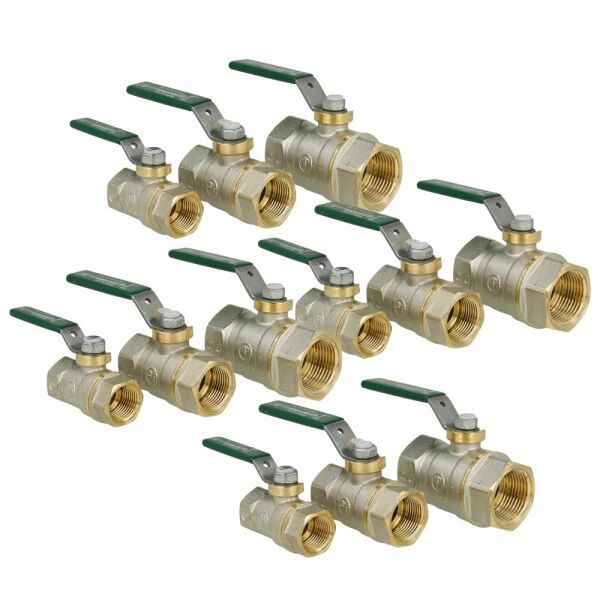 Giacomini Trinkwasser-Kugelhähne Aktionspaket 13 Stück 1/2" 3/4" 1"