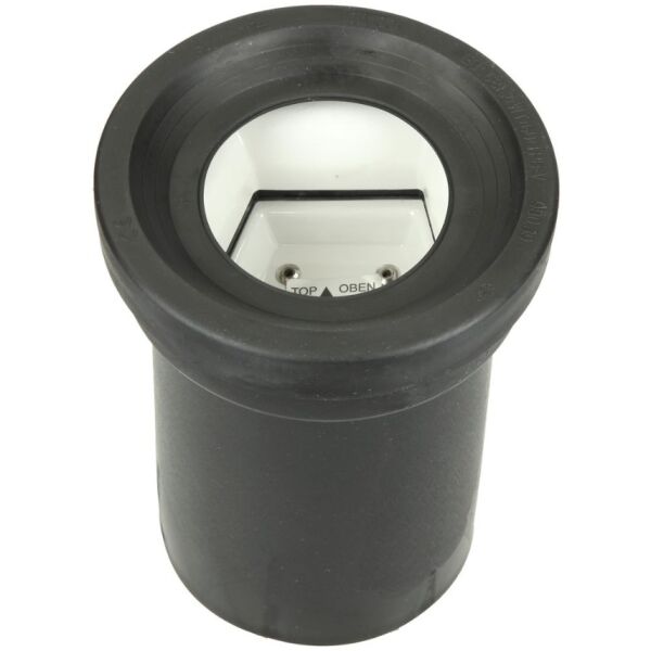 Rattenstop Rattenklappe für WC Anschlussgarnitur DN 100 Länge 185 mm schwarz